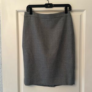J.Crew, heather gray wool No.2 Pencil Skirt, size 4, NWT